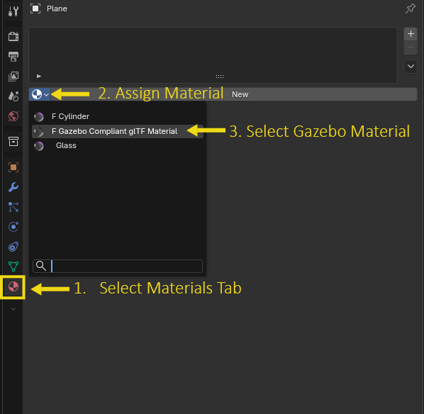 Assign Material in Blender