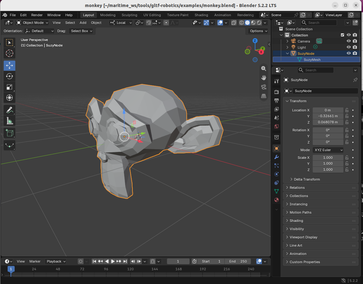 Monkey in blender